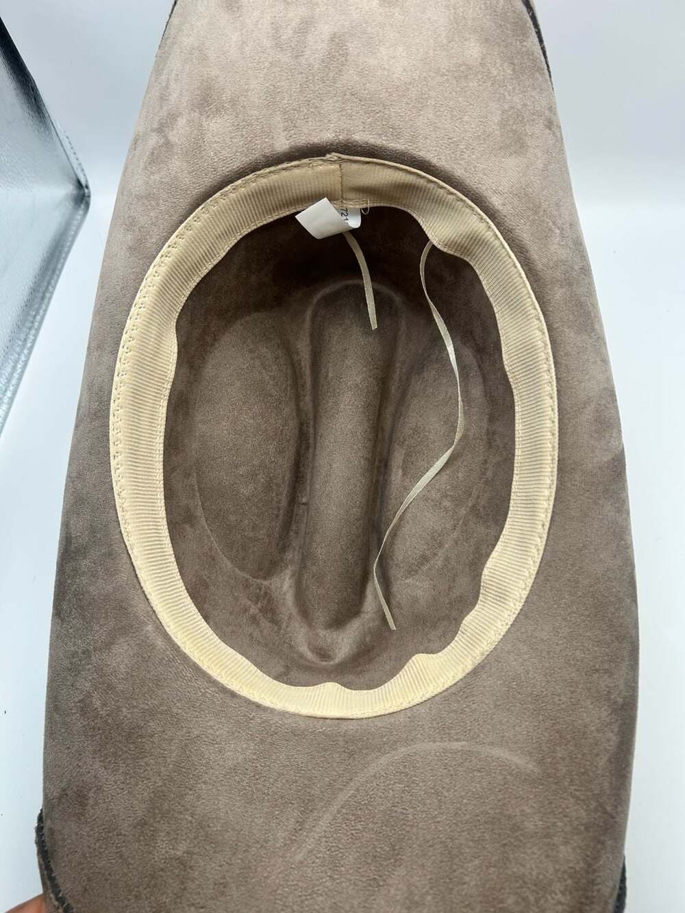 Western Heart Silver Concho Cowboy Hat in Taupe - Picture 6 of 9